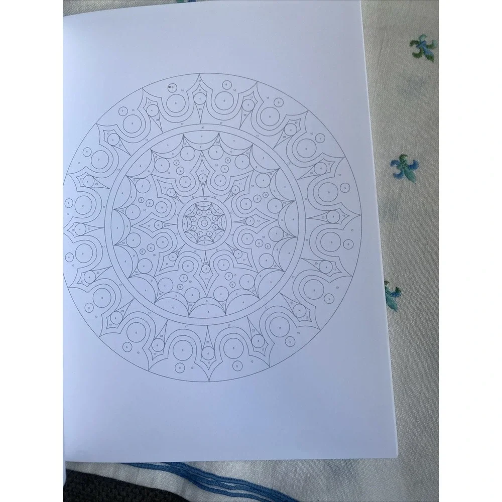 Creative‎ Haven Mandalas Color by Number Coloring Book (Paperback or Softback)